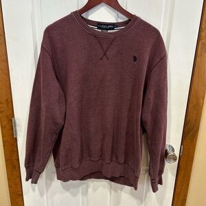 U.S. Polo Assn. Men's Crewneck Sweater in Maroon